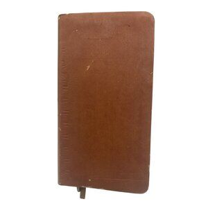 "Jesus Of Nazareth" Brown Faux Leather Bound Book Gold Tone Edges Ribbon Marker